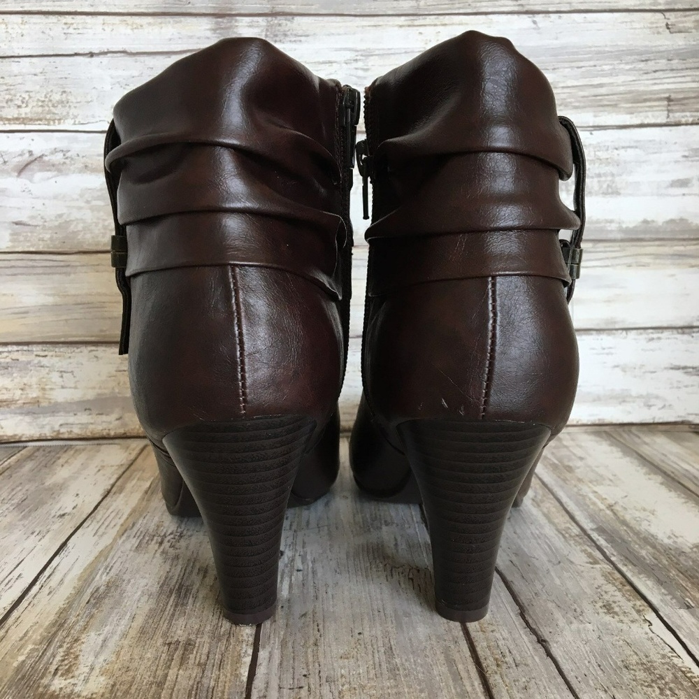 Lifestride Womens 9M Fedora Brown Ankle Boots - Picture 6 of 8